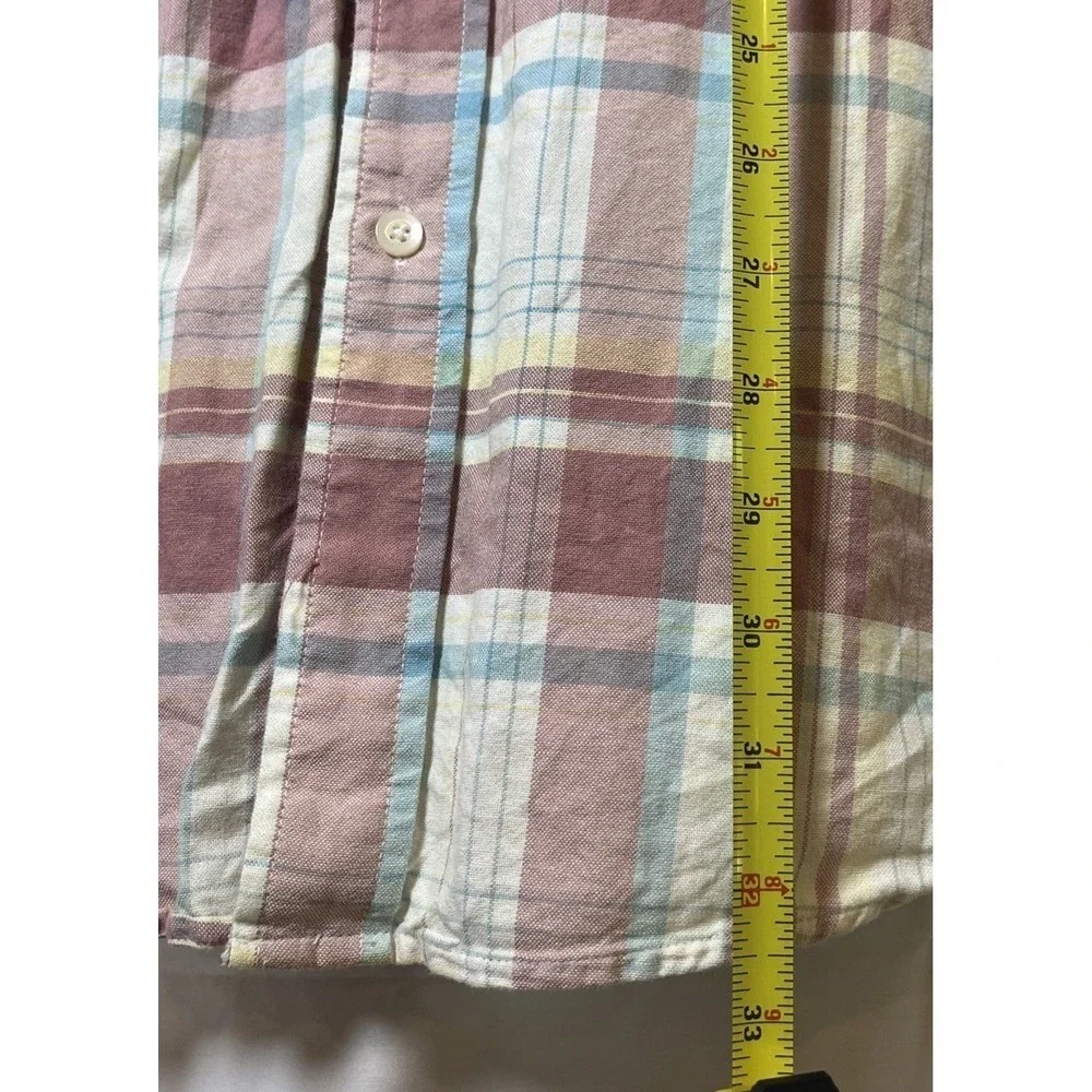 Saddlebred Shirt‎ XL Johnny Cash San Quentin 100%Cotton Relaxed Fit Plaid - Picture 4 of 5